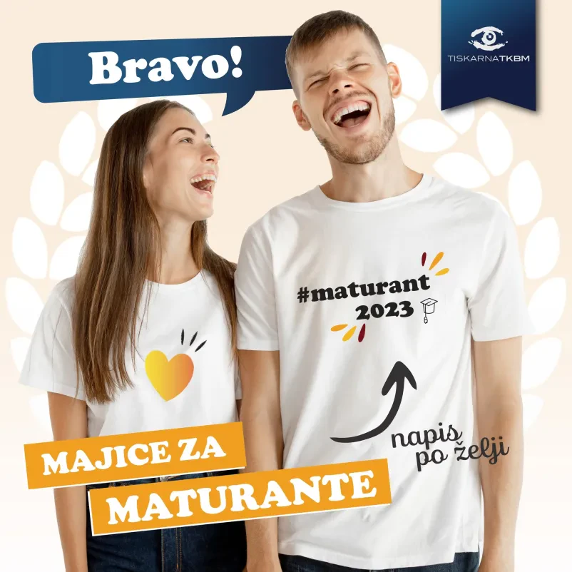 Ugoden tisk na majice Ljubljana