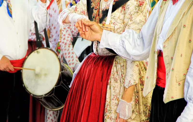 Folklorno nastop društva na Goričkem