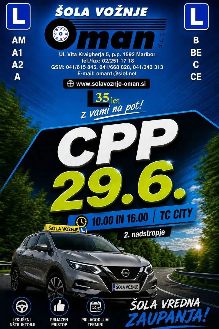 Izpit za motor Maribor, Štajerska