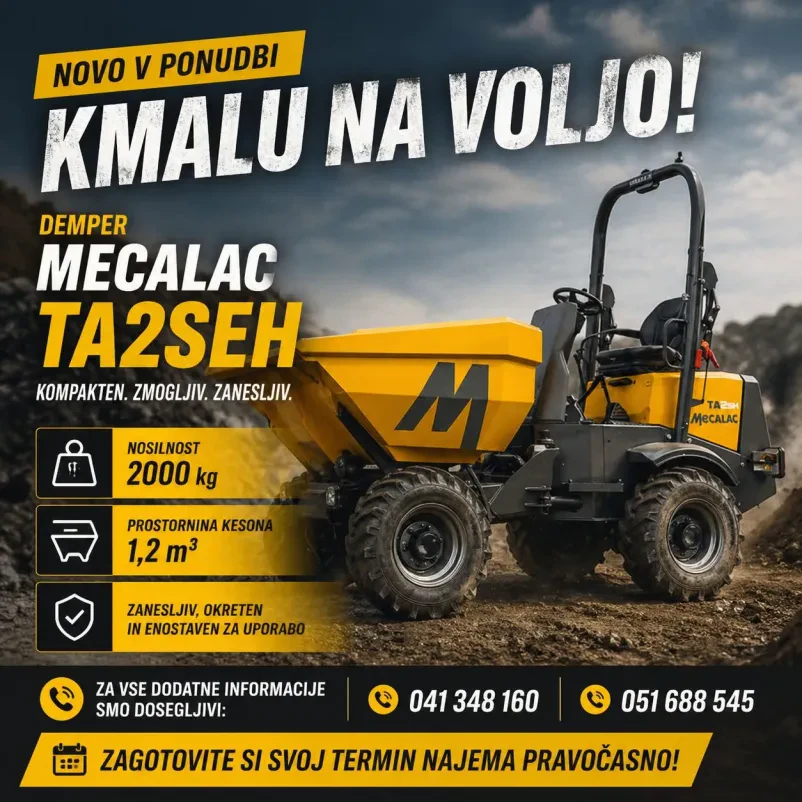 Najem gradbene opreme Štajerska