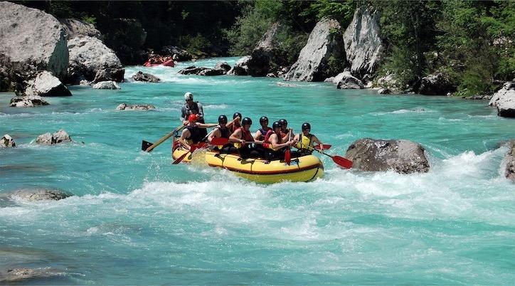 Rafting na Soči