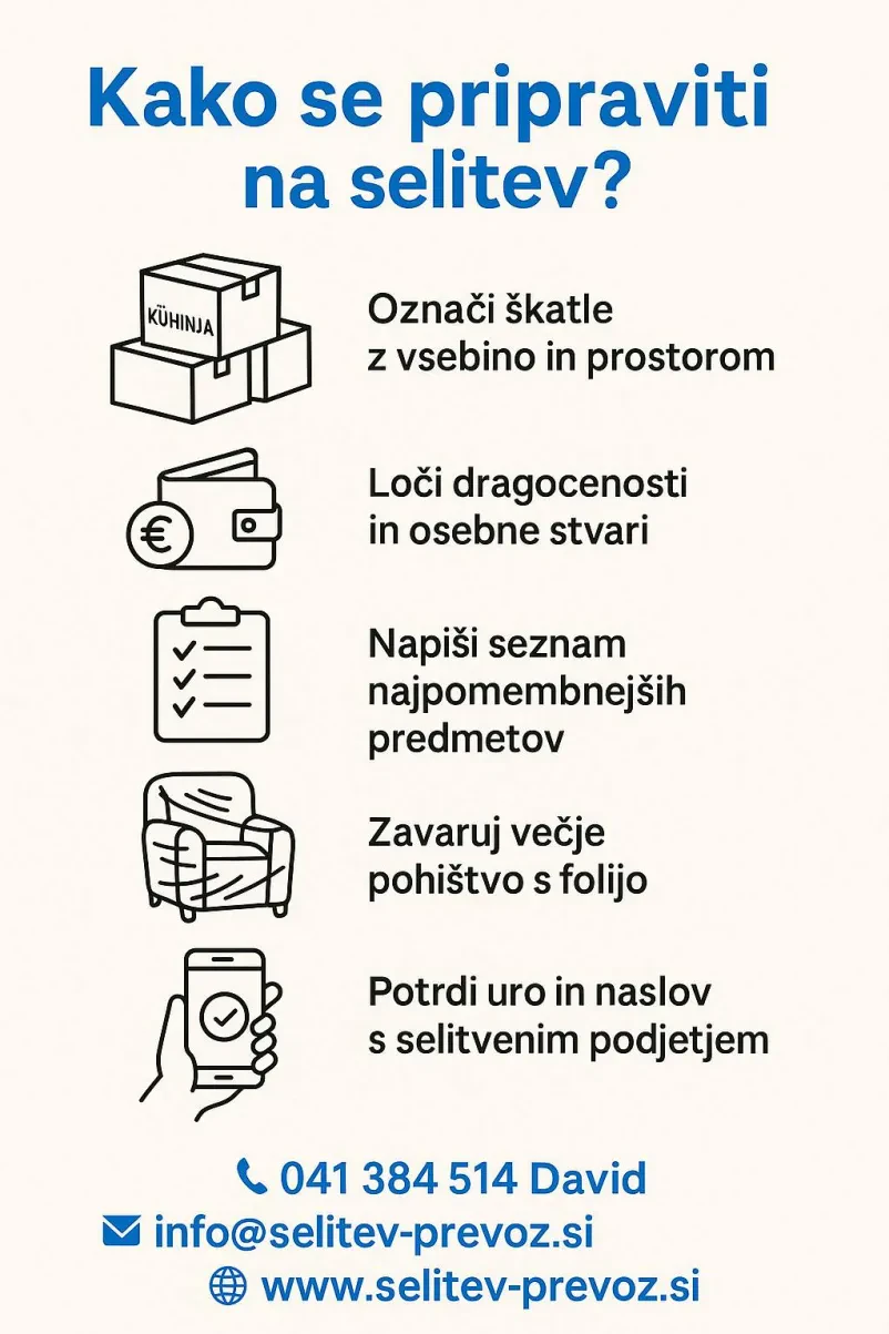 Prednosti naših kombi selitev po Sloveniji