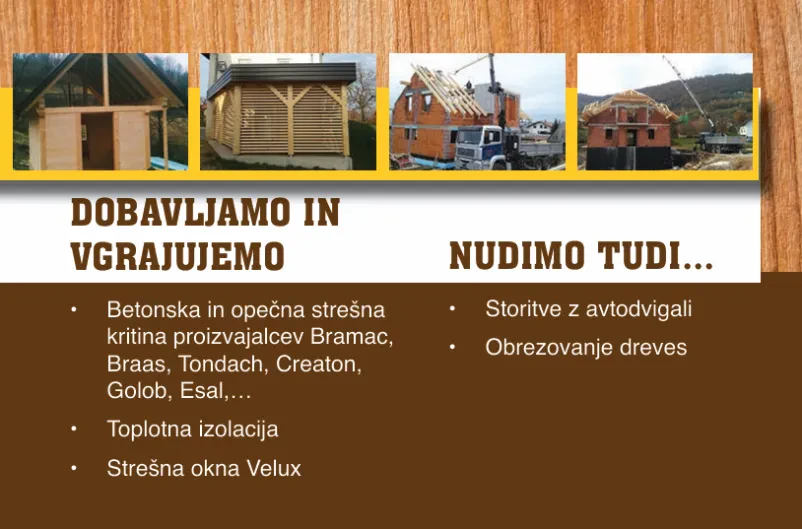 Kvalitetna popravila ostrešij Slovenija