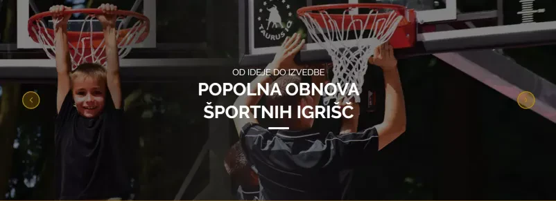 Opremljanje športnih objektov po Sloveniji in tujini