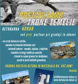 Izdelava betonskih cevi in pokrovov na Štajerskem