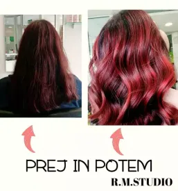 barvanje pramenov Pivka