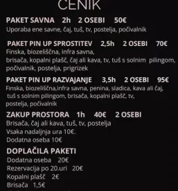 Ugodna zasebna savna kranj