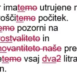 Lektoriranje besedil kranj