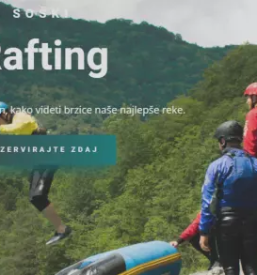 Kajakastvo in rafting soca