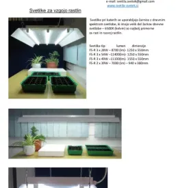 LED svetila za rastline Slovenija