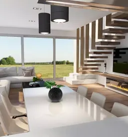 Ugoden 3D izris interierja Slovenija
