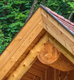 Lesene montazne hise brunarice in nadstreski slovenija