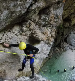 Rafting in canyonig bovec