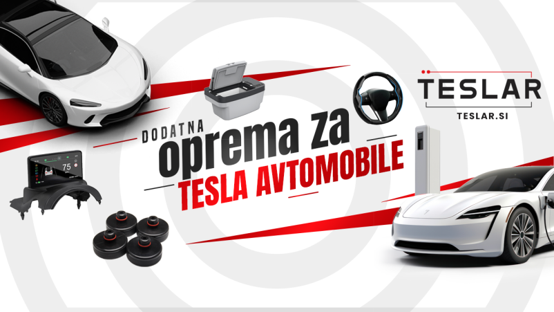 Prodaja dodatne opreme za Tesla avtomobile Slovenija