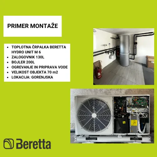 Retail of gas furnaces Beretta Slovenia