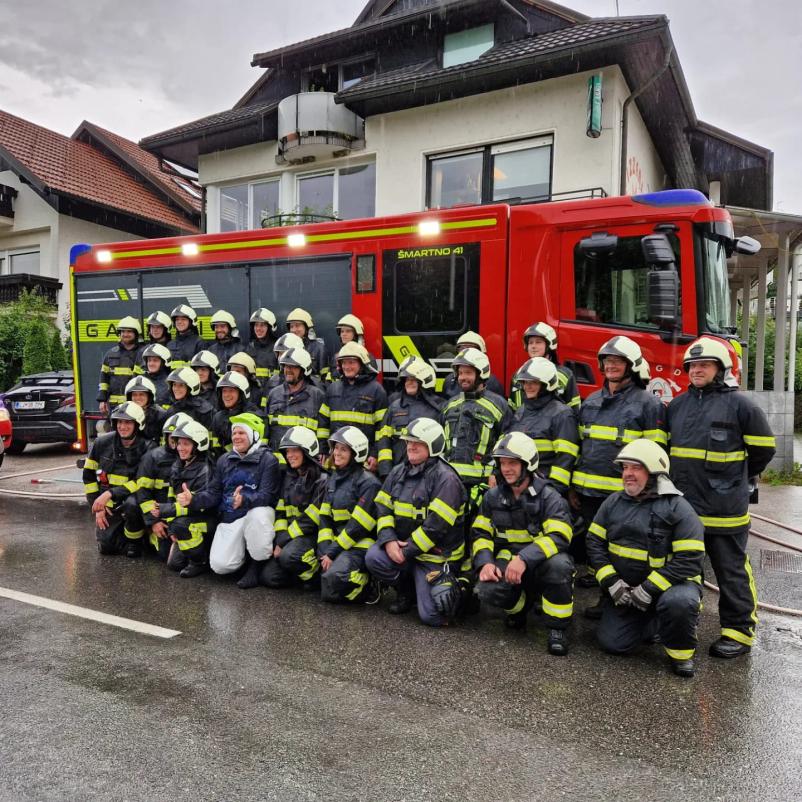 Pomoč gasilcev Šmartno pri Litiji, Litija