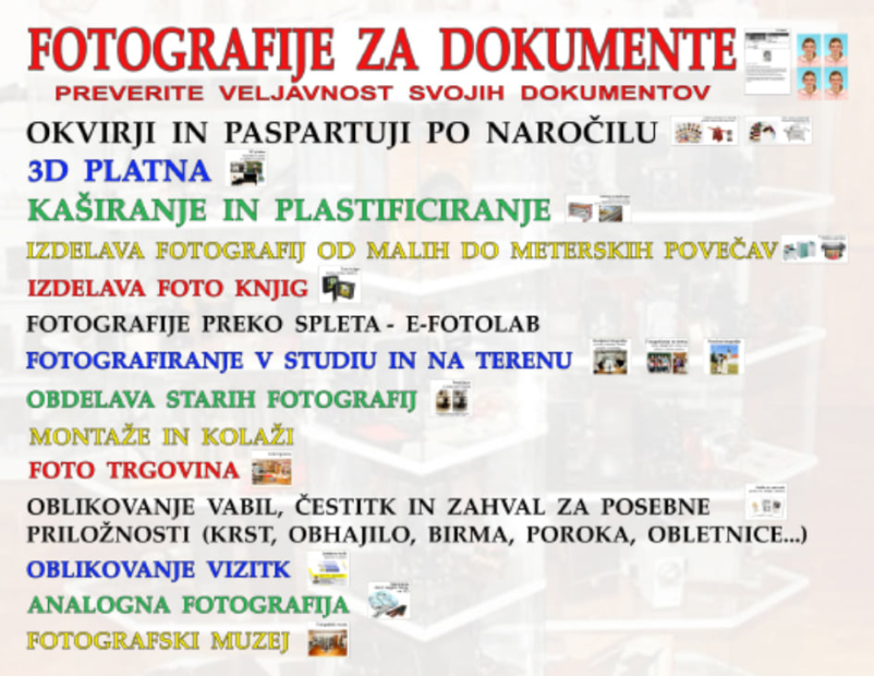 Fotografiranje za dokumente Brežice