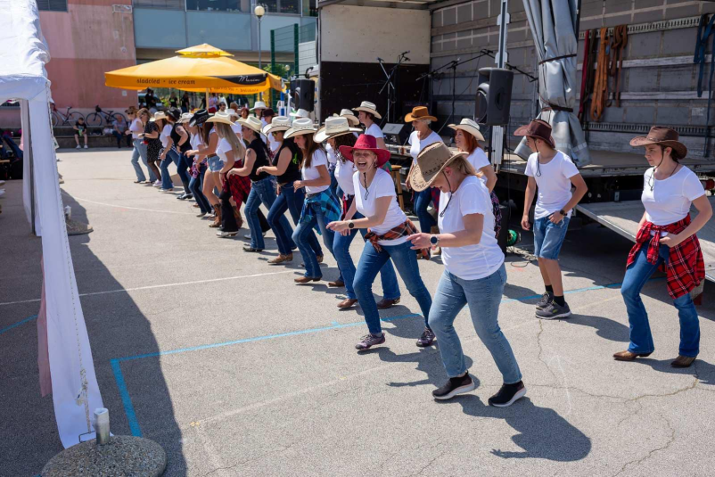 Line dance trening