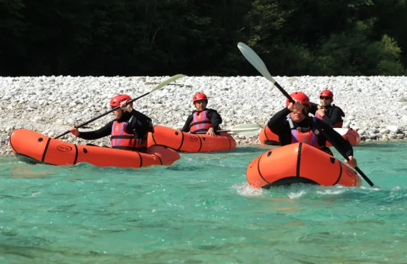 Packrafting za začetnike na reki Soči