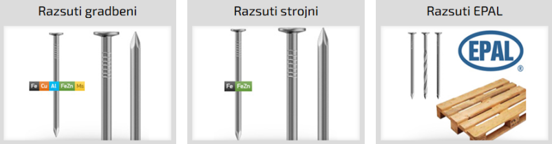 Razsuti strojni žeblji