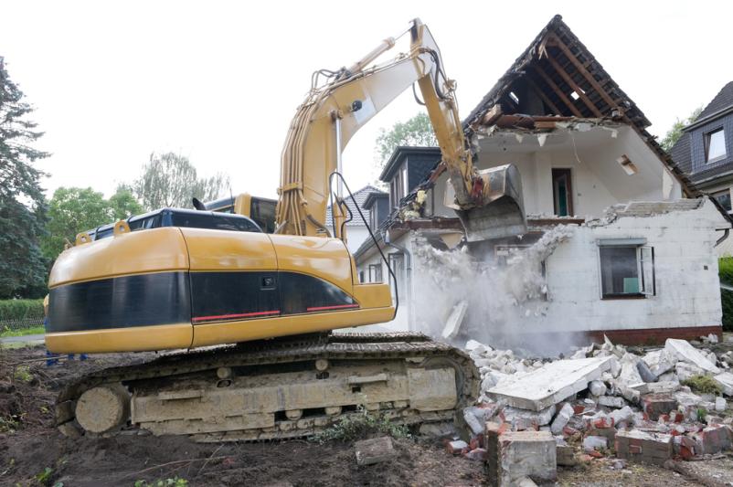 Rušenje in zidanje objektov Gorenjska