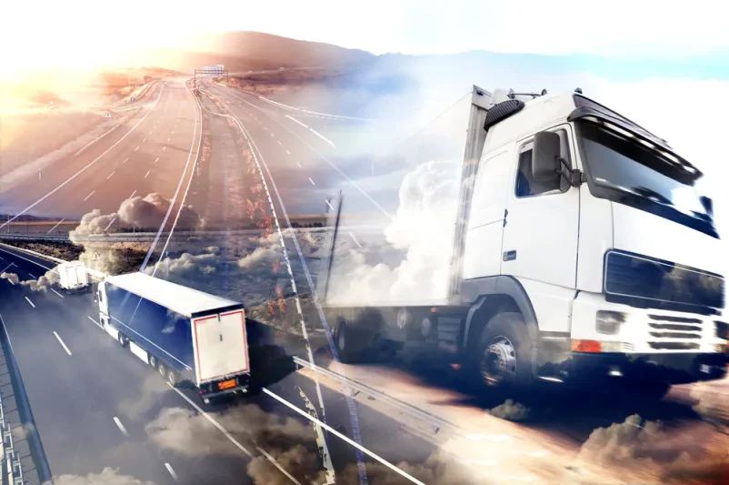 International truck transport across Europe