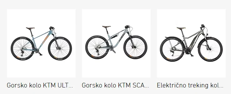 Spletna prodaja KTM koles Ljubljana