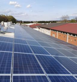 Montaža velikih sončnih elektrarn Slovenija