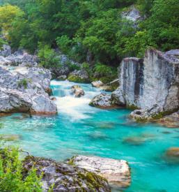 der Fluss Soča