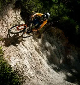 Mountainbiketour durch den Wald
