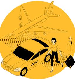 Taxi transfer to airport