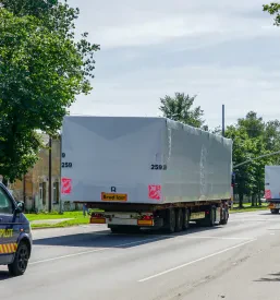 Ugodno spremstvo izrednega transporta Slovenija