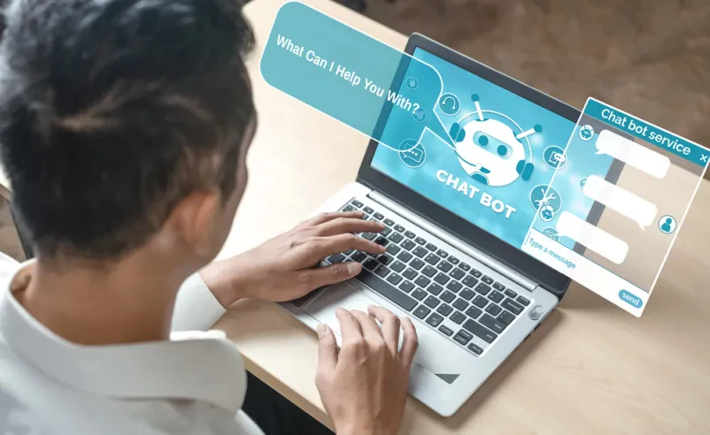 Pametni chatbot za digitalno podporo strankam Koncept pametne digitalne aplikacije za pomoč strankam z umetno inteligenco. Najboljši chatbot za podjetja Slovenija samodejno odgovarja na spletna sporočila in nudi celostne rešitve.