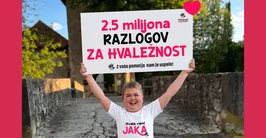 Skupaj nam je uspelo: zbranih je 2,5 milijona evrov za Jako!